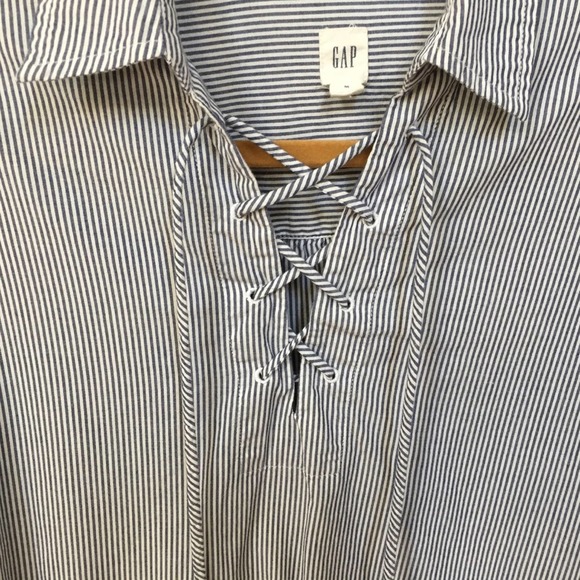 GAP Striped Long Sleeve 100% CottonTunic - Picture 4 of 12